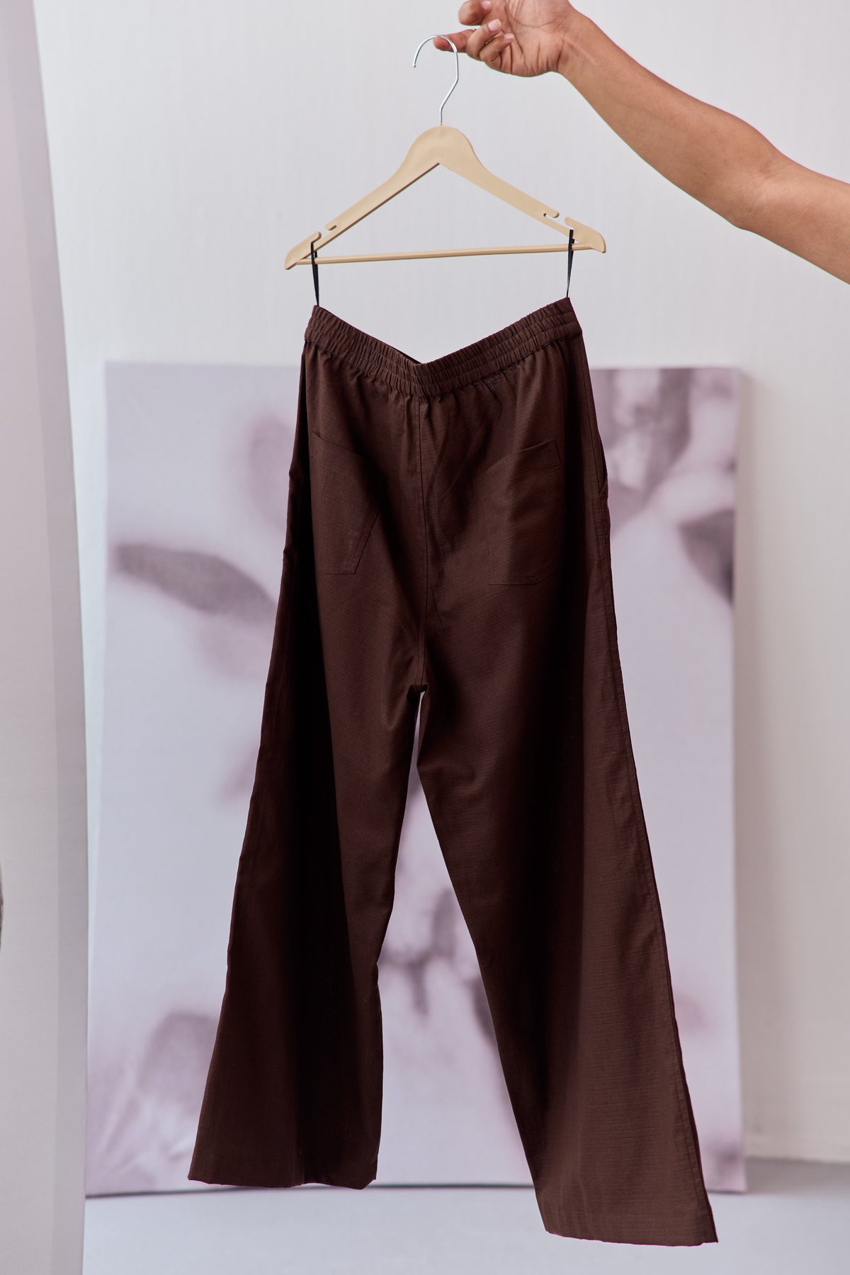 TRAVELLERS KANTHA PANT-CACAO