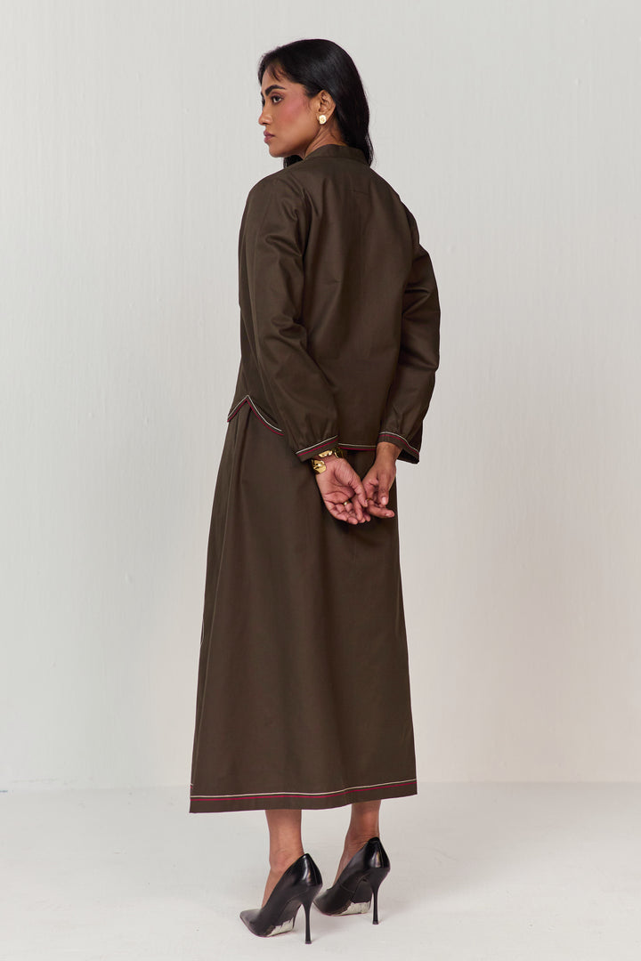 DOODLE SKIRT-OLIVE