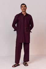Load image into Gallery viewer, DOODLE PATHANI KURTA SET-VINO