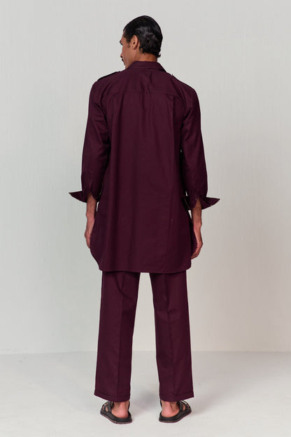 DOODLE PATHANI KURTA SET-VINO