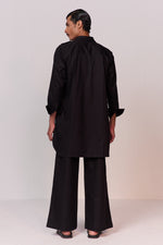 Load image into Gallery viewer, DOODLE PATHANI KURTA SET-BLACK