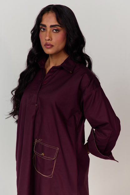 DOODLE KURTA SET-VINO