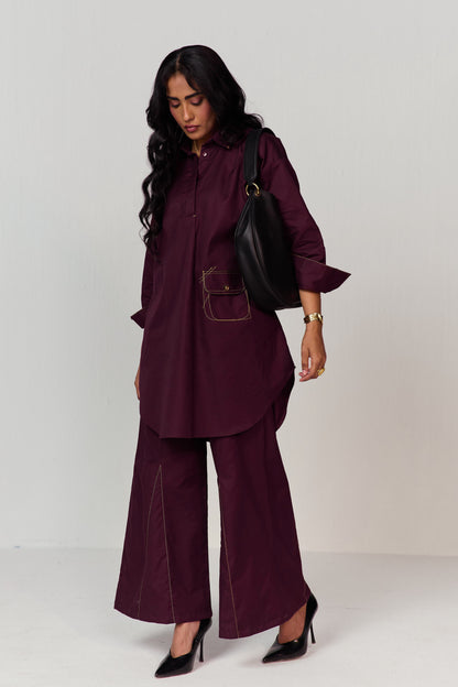 DOODLE KURTA SET-VINO