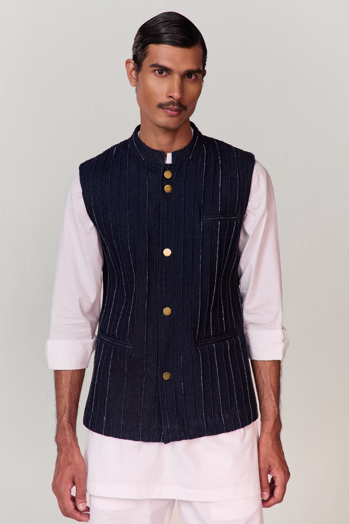 ADVAIT DENIM JACKET SET- SET OF 3
