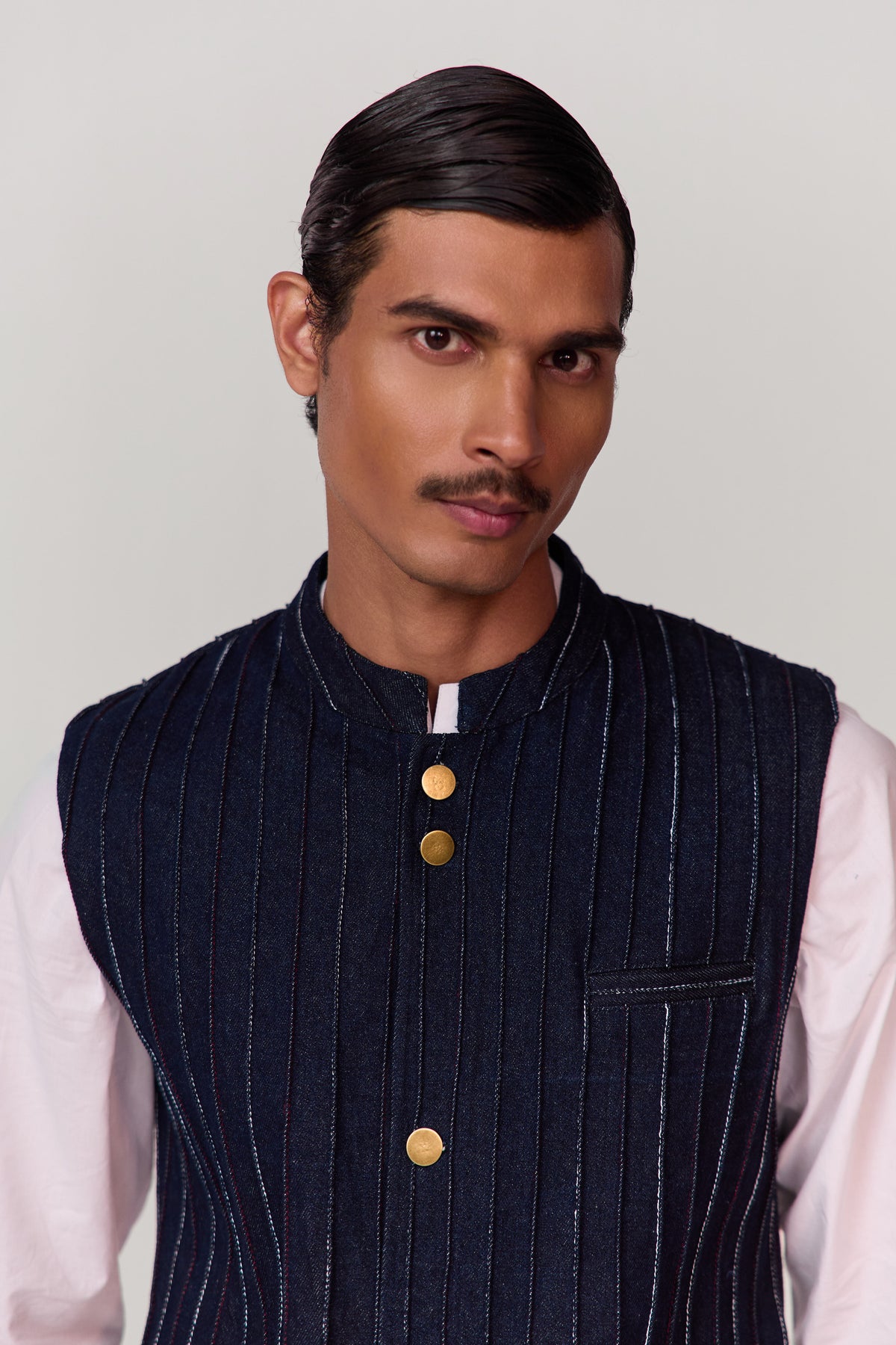 ADVAIT DENIM JACKET SET- SET OF 3