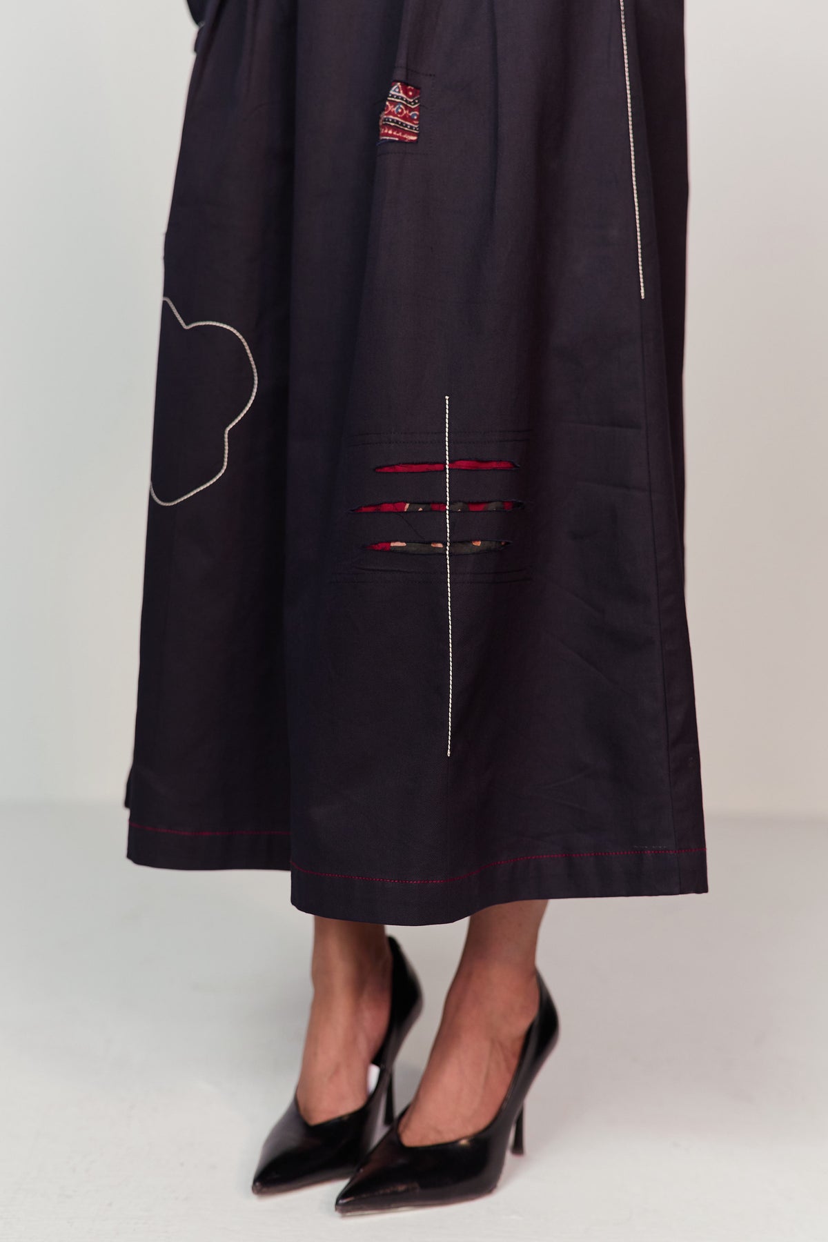 DOODLE SKIRT-NAVY