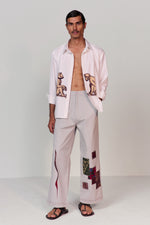 Load image into Gallery viewer, ARTIST PATCHWORK PANTS-GREY