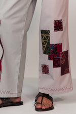 Load image into Gallery viewer, ARTIST PATCHWORK PANTS-GREY