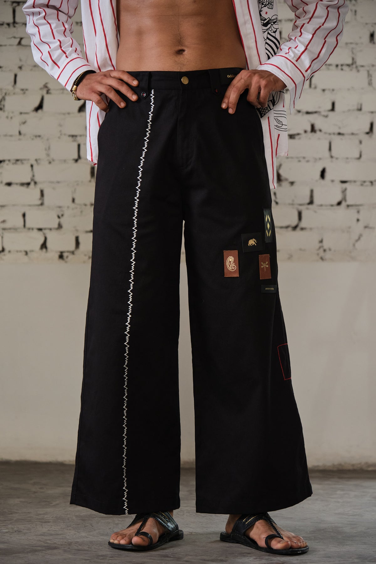 JALORE BELL PANTS-BLACK