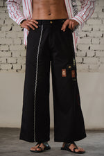 Load image into Gallery viewer, JALORE BELL PANTS-BLACK
