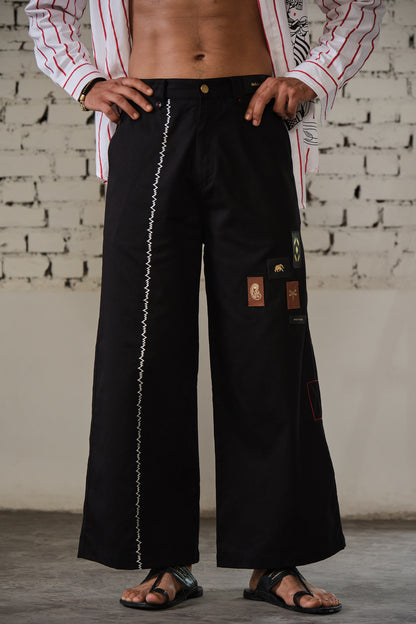 JALORE BELL PANTS-BLACK