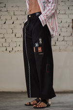 Load image into Gallery viewer, JALORE BELL PANTS-BLACK
