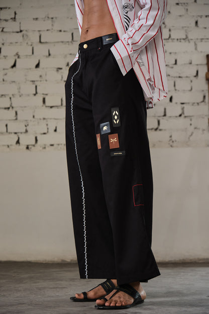 JALORE BELL PANTS-BLACK