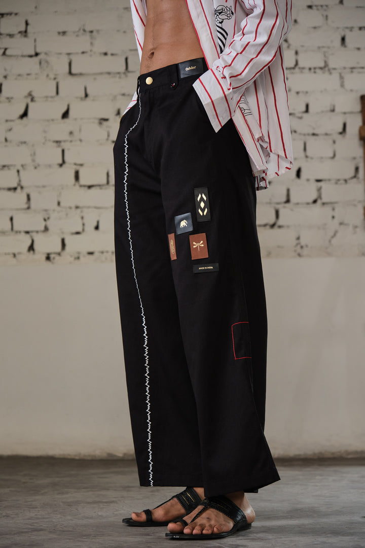 JALORE BELL PANTS-BLACK