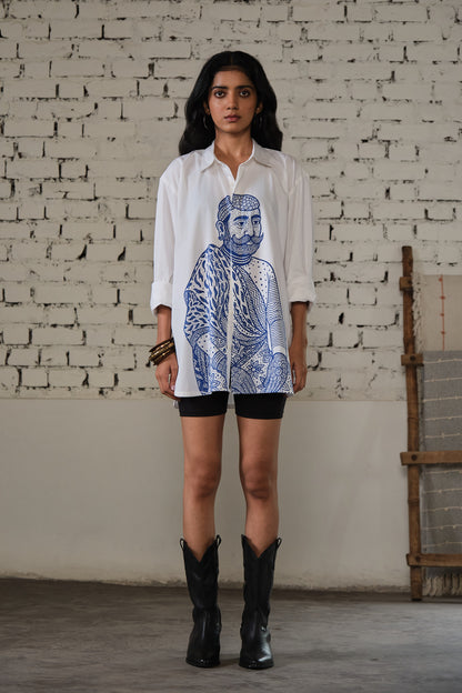 SAWAI OVERSIZED SHIRT-INK