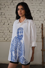 Load image into Gallery viewer, SAWAI OVERSIZED SHIRT-INK
