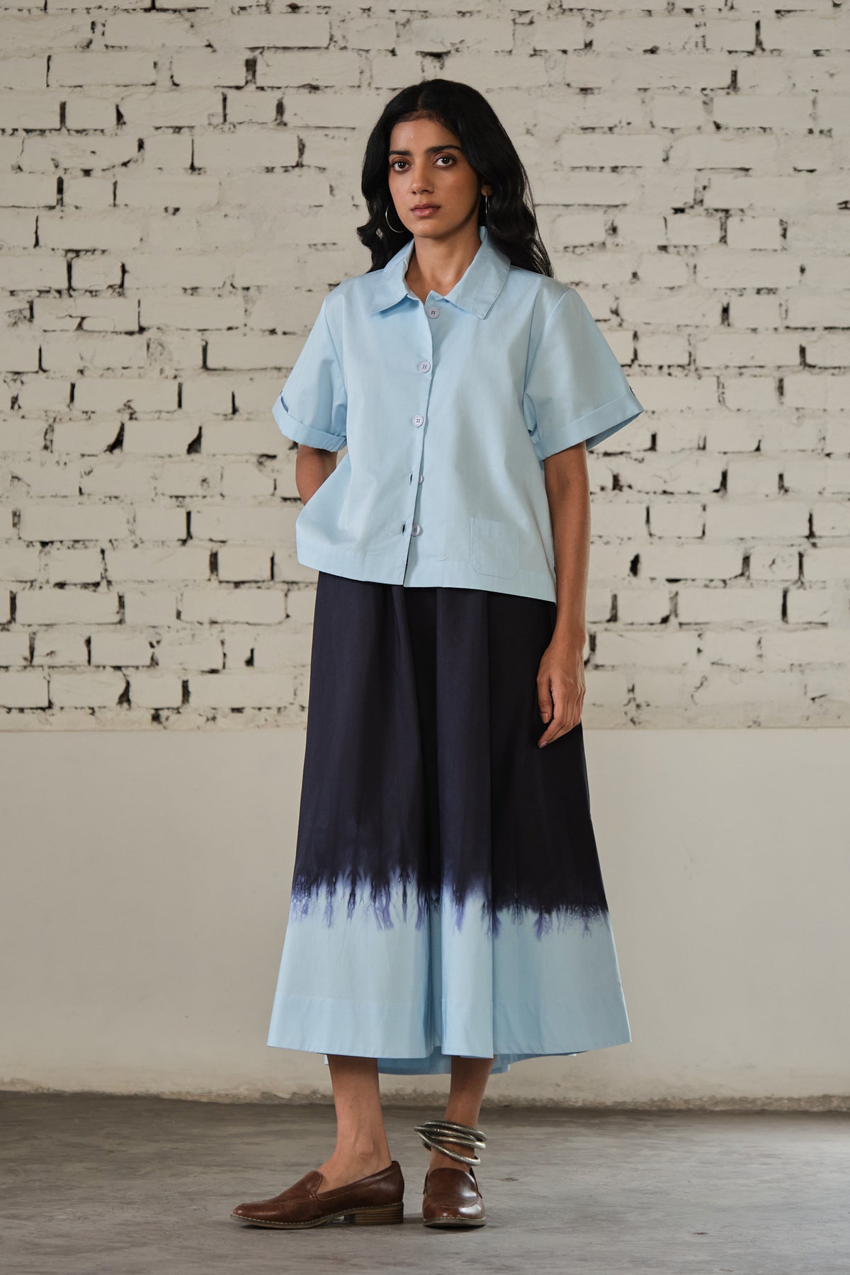 TONK SKIRT SET- DRIP BLUE
