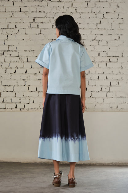 TONK SKIRT SET- DRIP BLUE