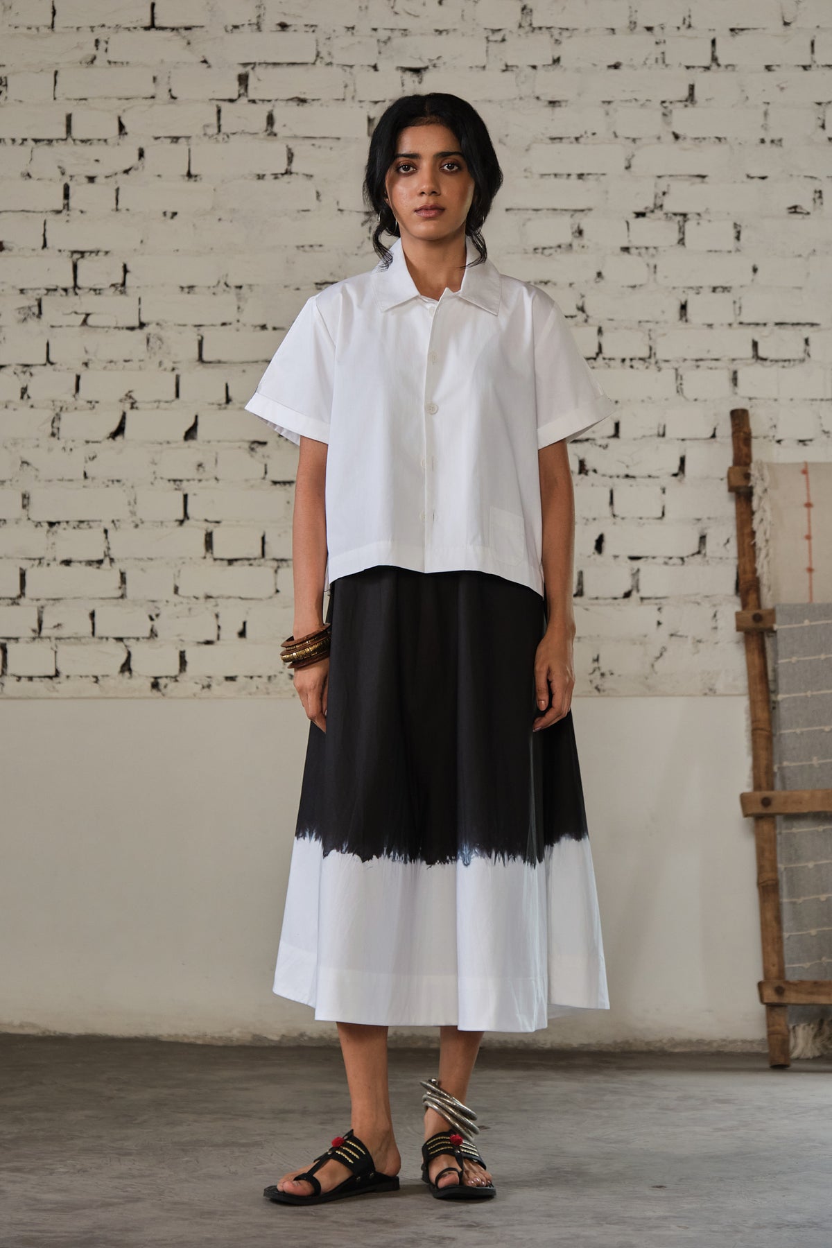 TONK SKIRT SET- DRIP BLACK