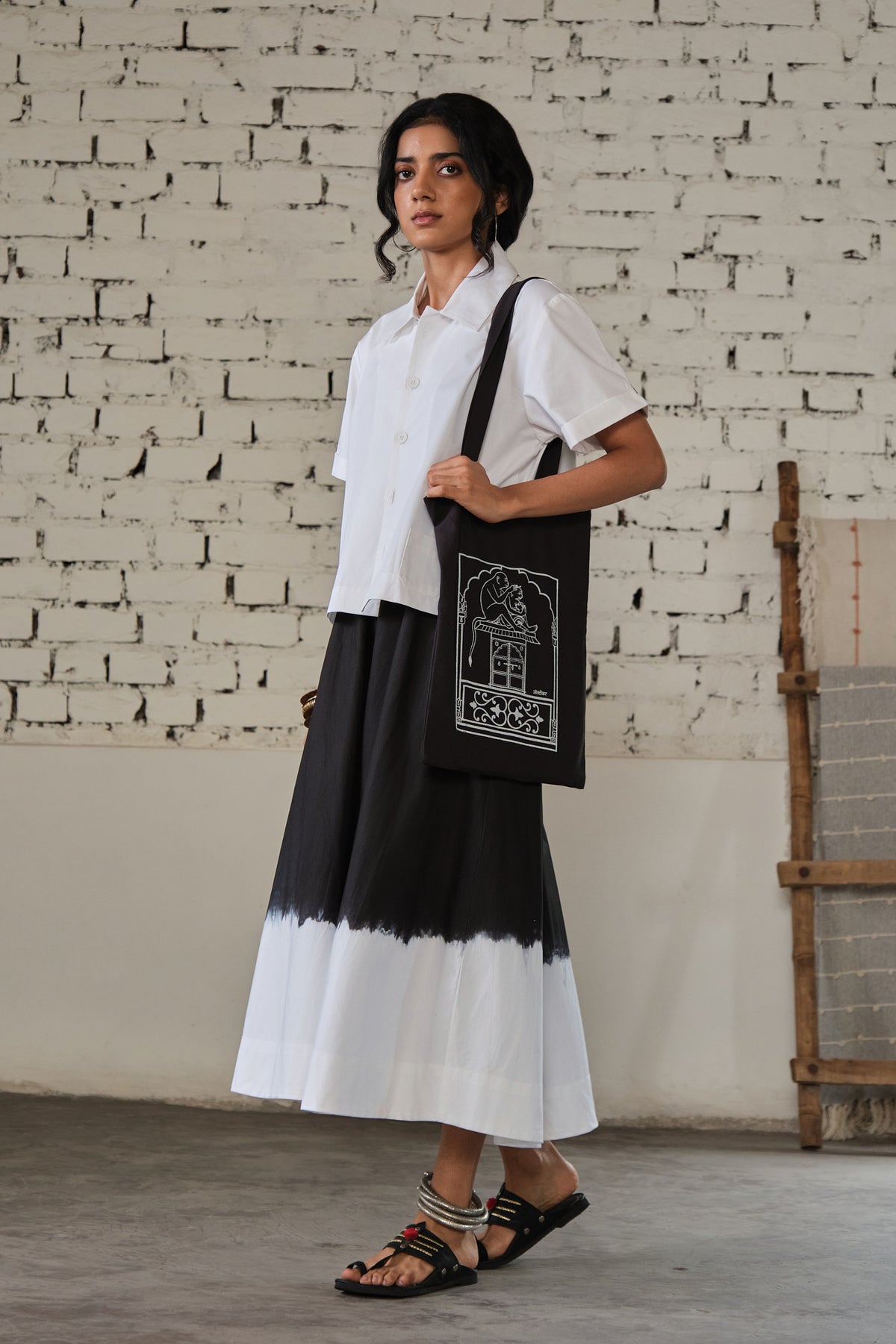 TONK SKIRT SET- DRIP BLACK