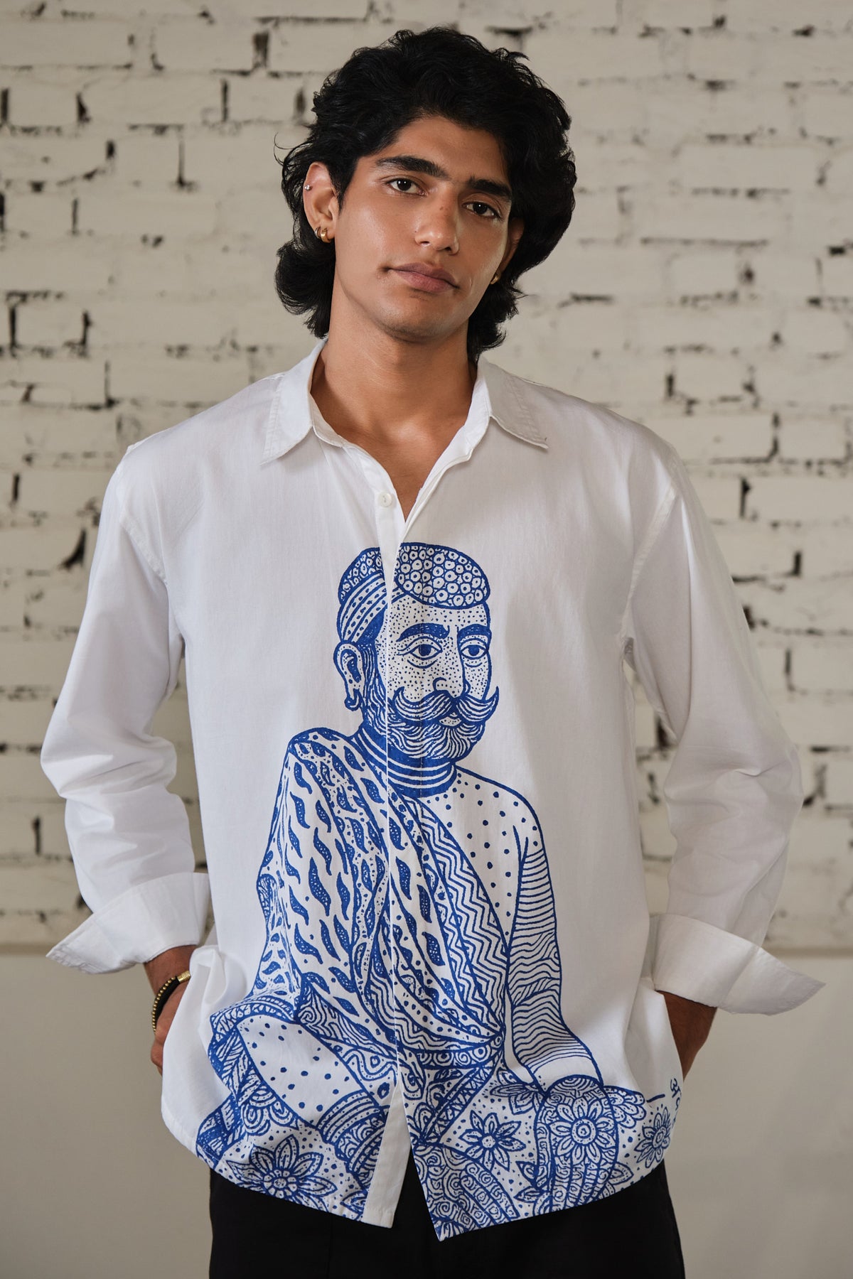 SAWAI OVERSIZED SHIRT-INK