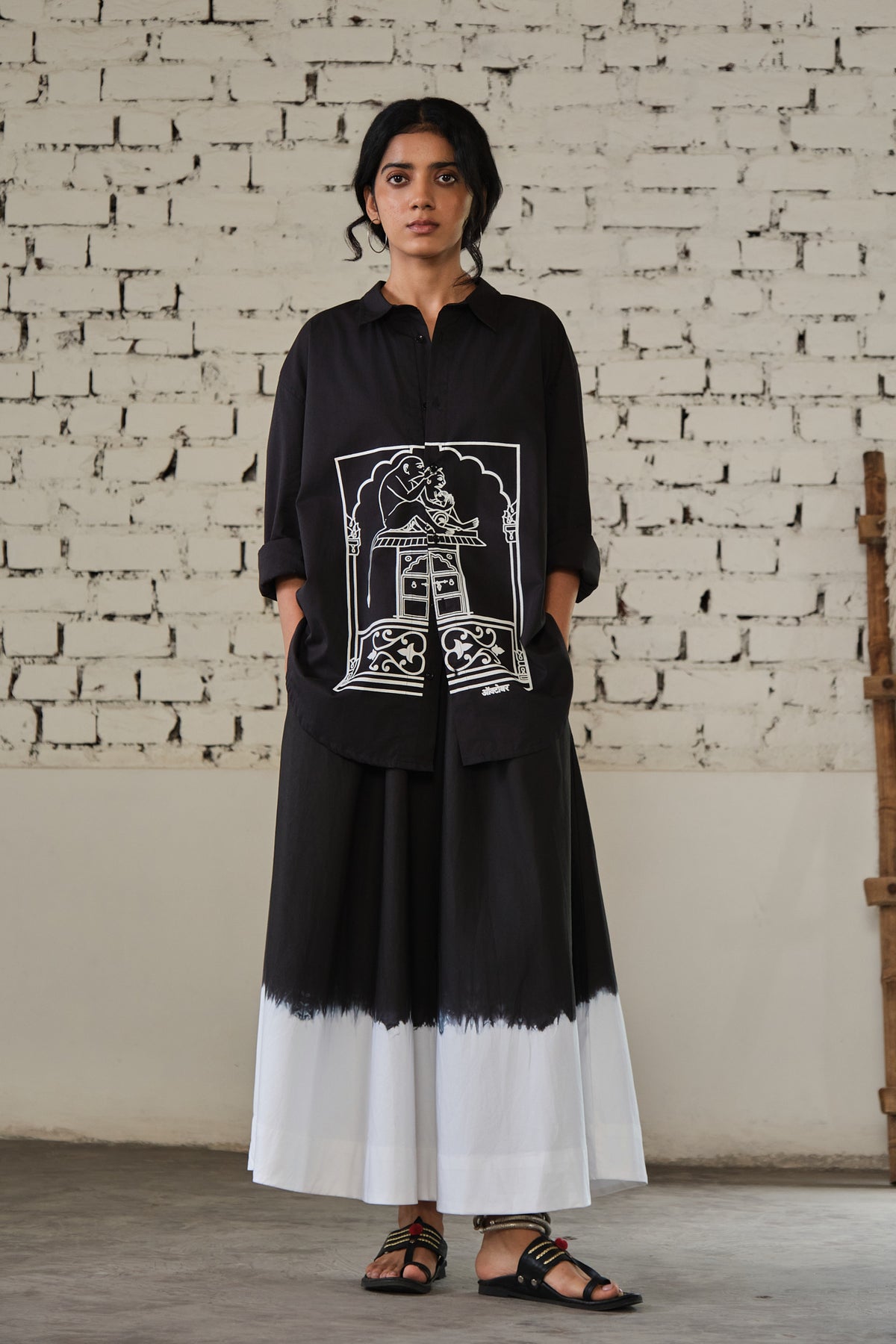 JAIPUR OVERSIZED SHIRT-GULLY BLACK
