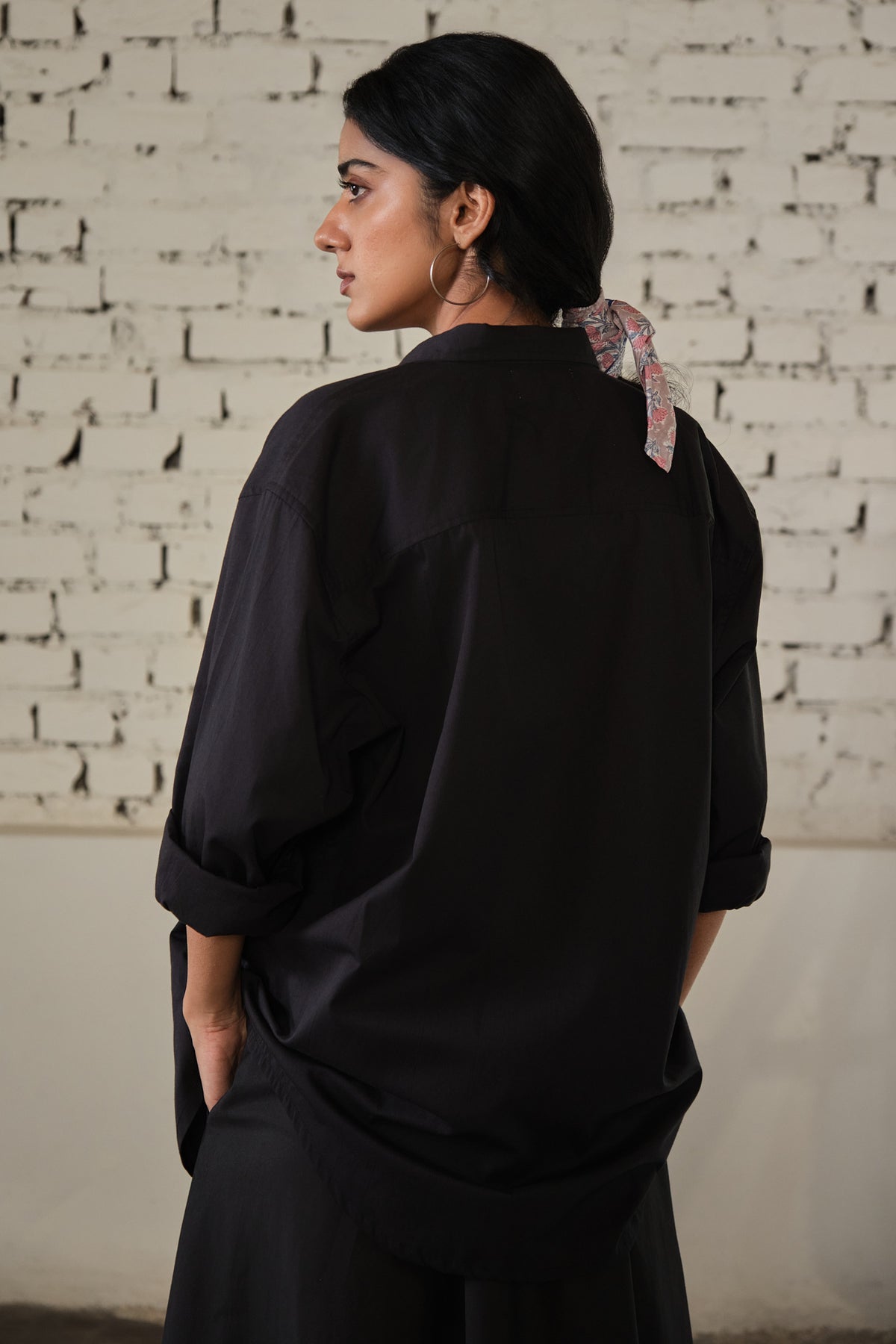 JAIPUR OVERSIZED SHIRT-GULLY BLACK