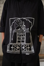Load image into Gallery viewer, JAIPUR OVERSIZED SHIRT-GULLY BLACK
