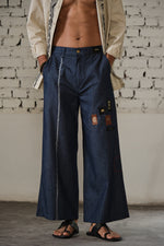 Load image into Gallery viewer, JALORE BELL PANTS-DENIM
