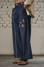 Load image into Gallery viewer, JALORE BELL PANTS-DENIM
