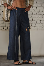Load image into Gallery viewer, JALORE BELL PANTS-DENIM
