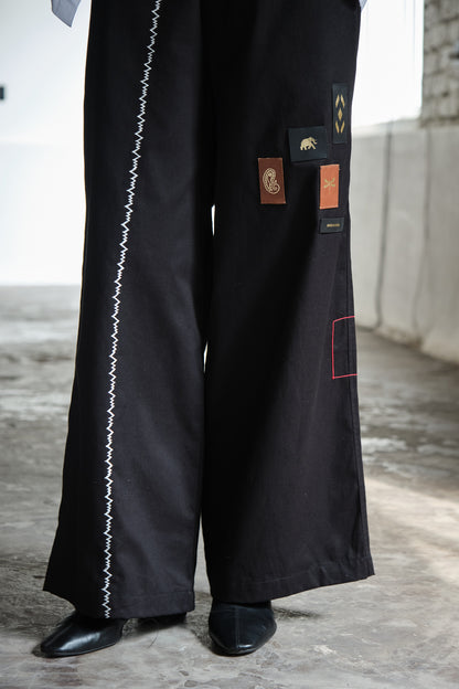 JALORE BELL PANTS-BLACK