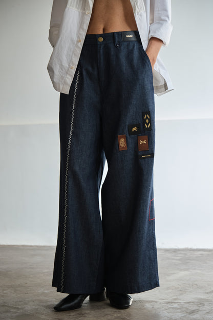 JALORE BELL PANTS-DENIM