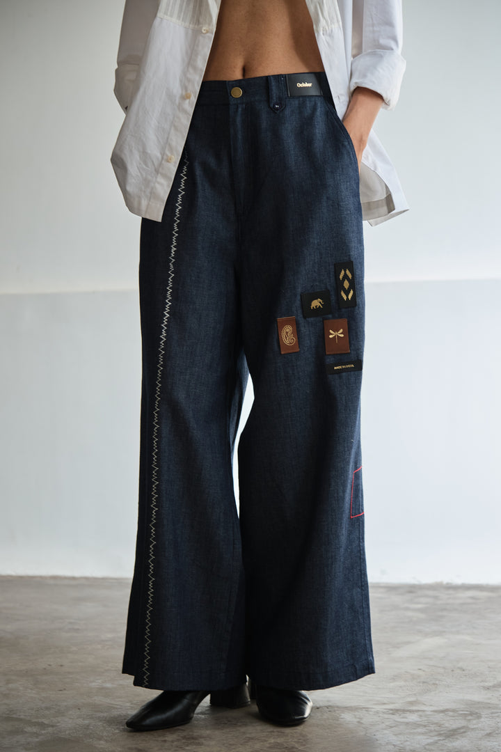 JALORE BELL PANTS-DENIM
