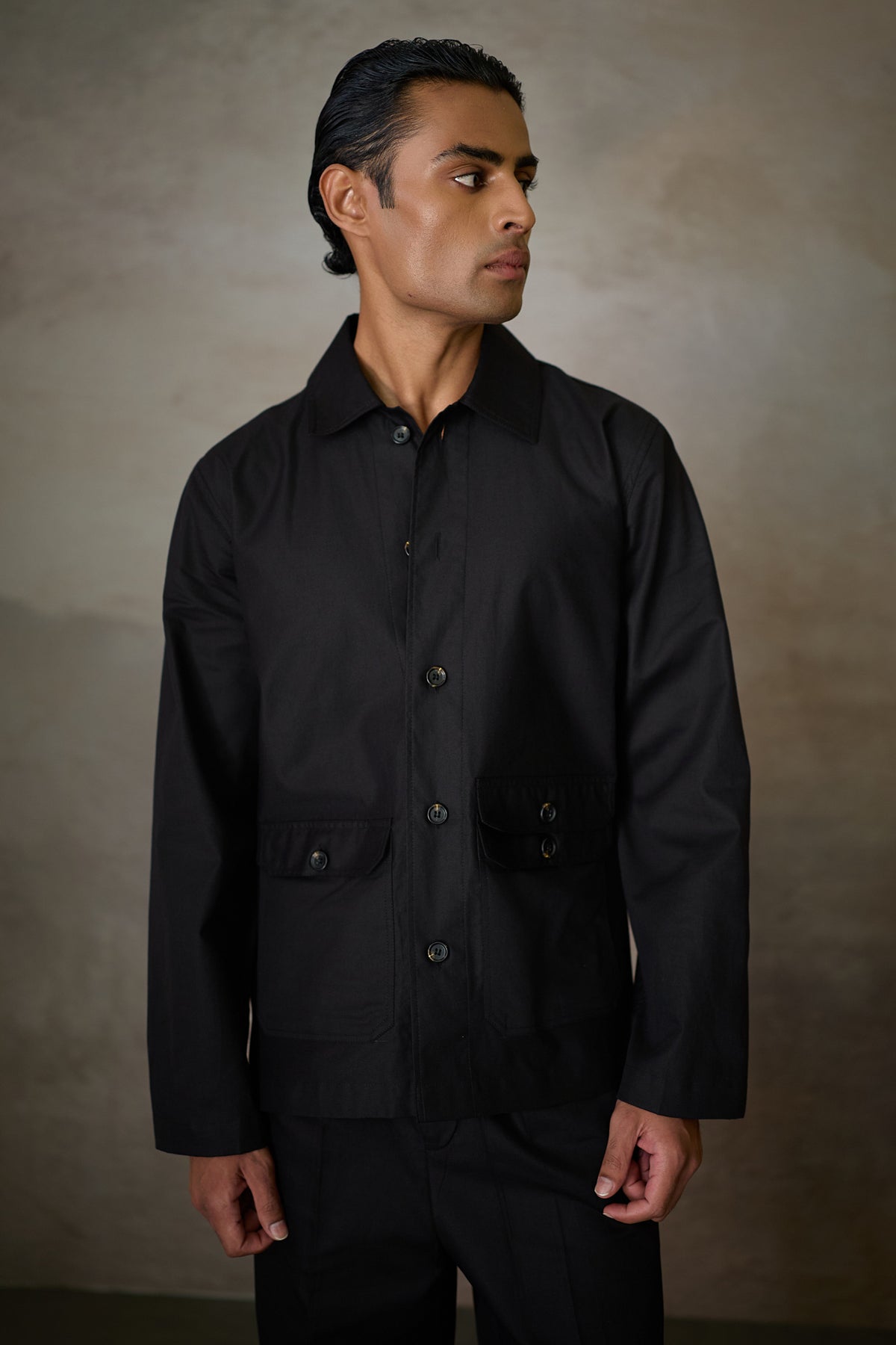 OXFORDSHIRE TRENCH SET- BLACK (SET OF3)