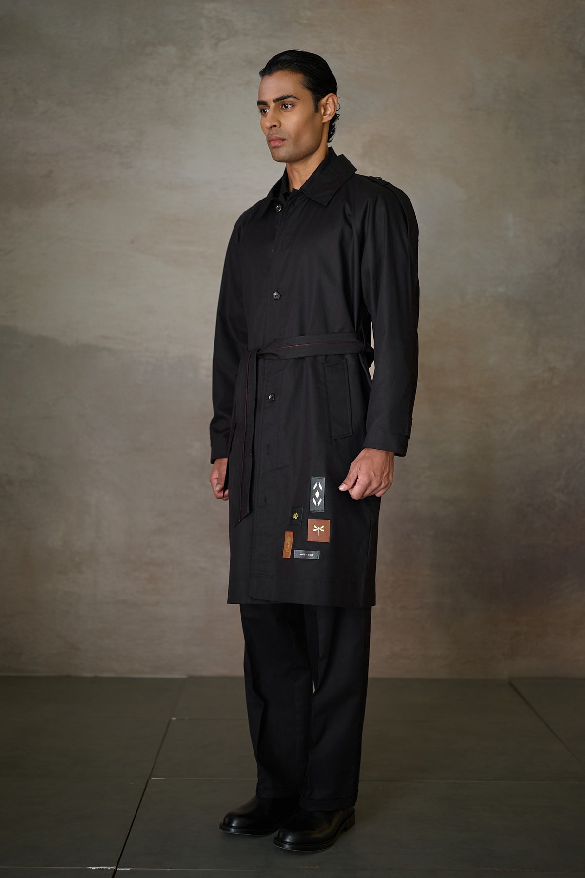 OXFORDSHIRE TRENCH SET- BLACK (SET OF3)