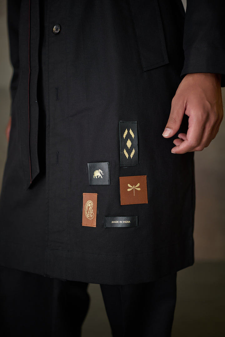 OXFORDSHIRE TRENCH SET- BLACK (SET OF3)