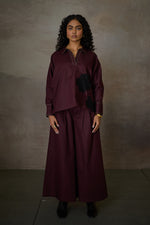 Load image into Gallery viewer, SAHIMA WIDE PANT SET- MERLOT
