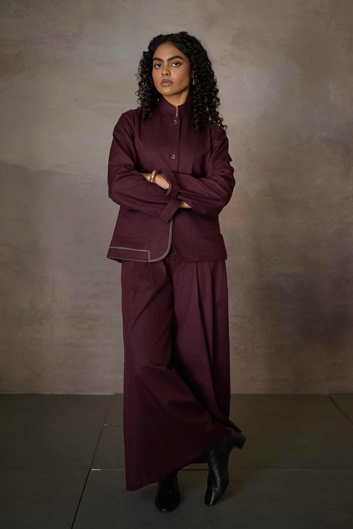 ASAI BLAZER -MERLOT