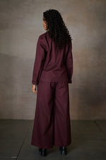 Load image into Gallery viewer, TAILORED BLAZER SET-MERLOT
