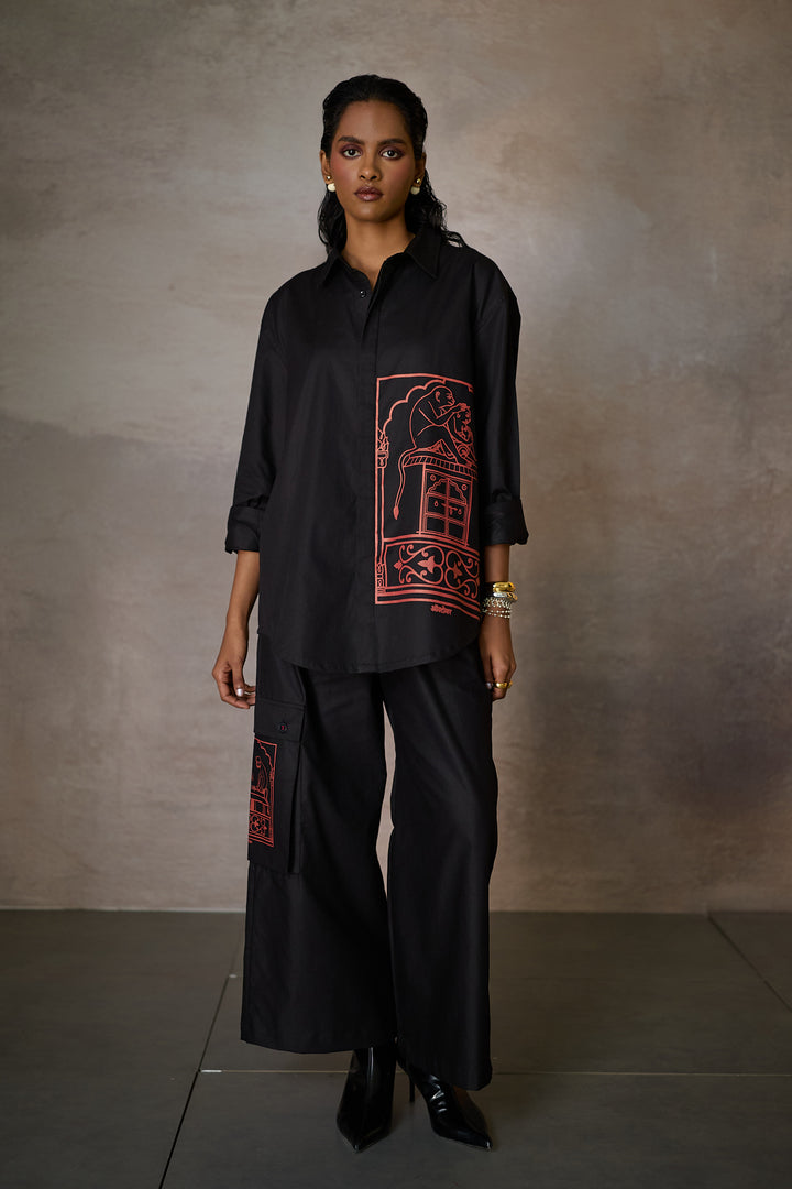 JAIPUR WEEKEND SHIRT-BLACK