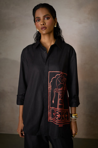 JAIPUR WEEKEND SHIRT-BLACK