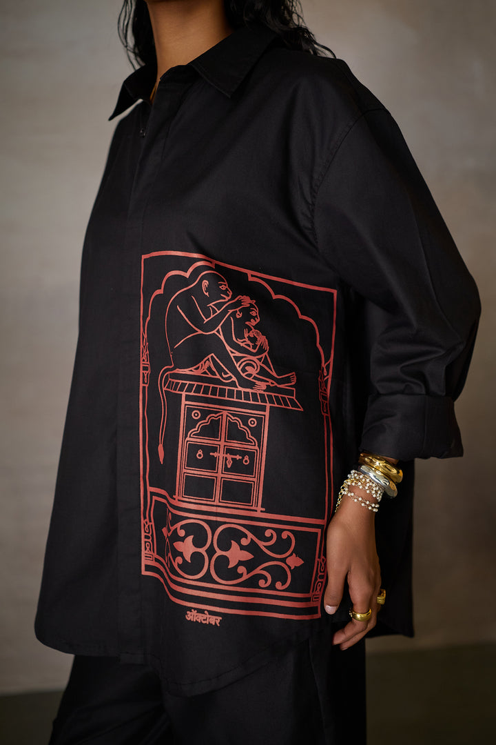 JAIPUR WEEKEND SHIRT-BLACK