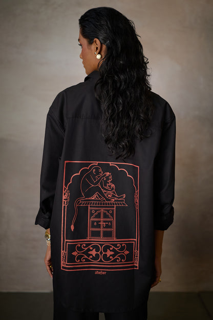 JAIPUR WEEKEND SHIRT-BLACK