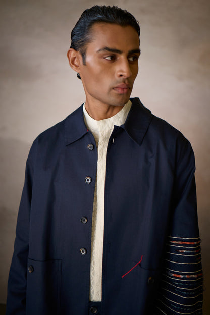 JENAB SHACKET SET-NAVY (SET OF2)
