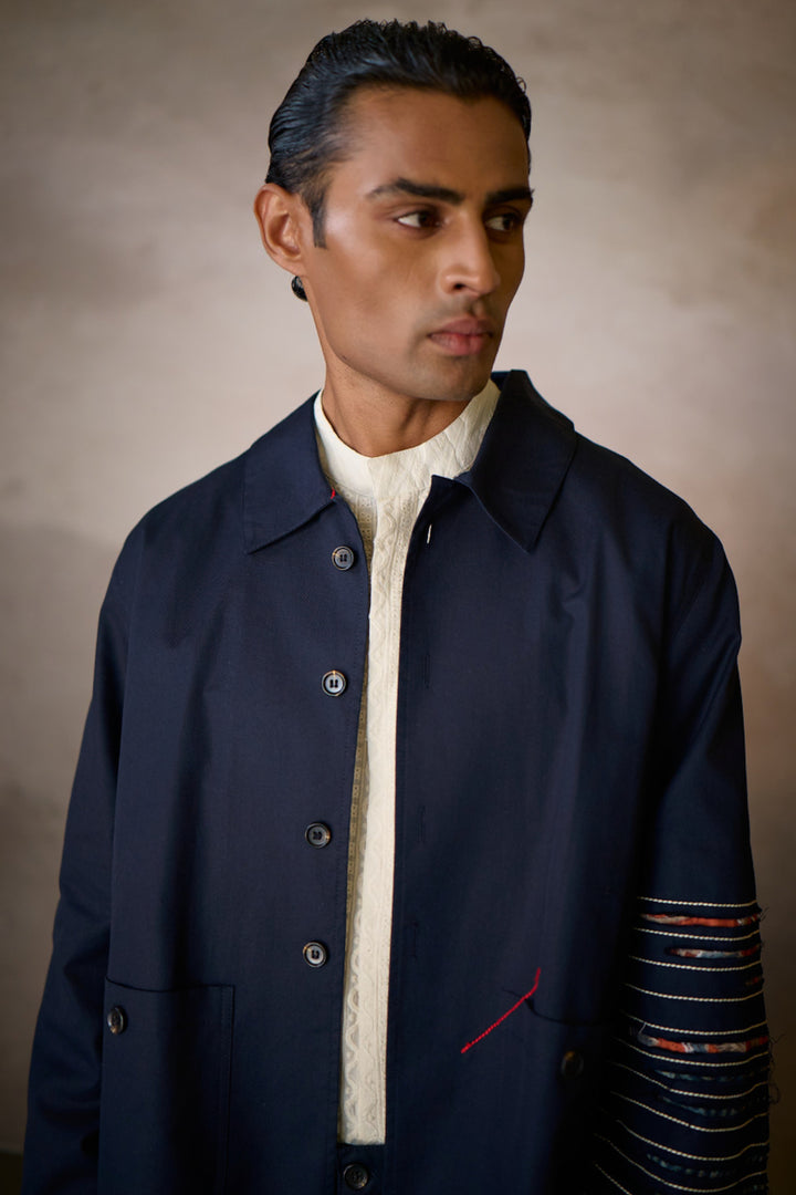 JENAB SHACKET SET-NAVY (SET OF2)