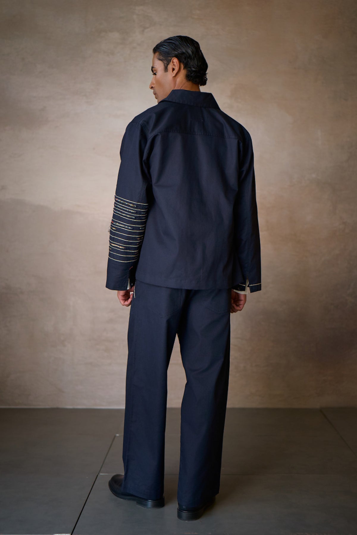 JENAB SHACKET SET-NAVY (SET OF2)