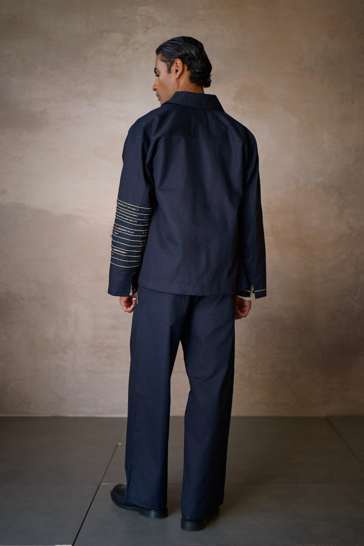 JENAB SHACKET SET-NAVY (SET OF2)