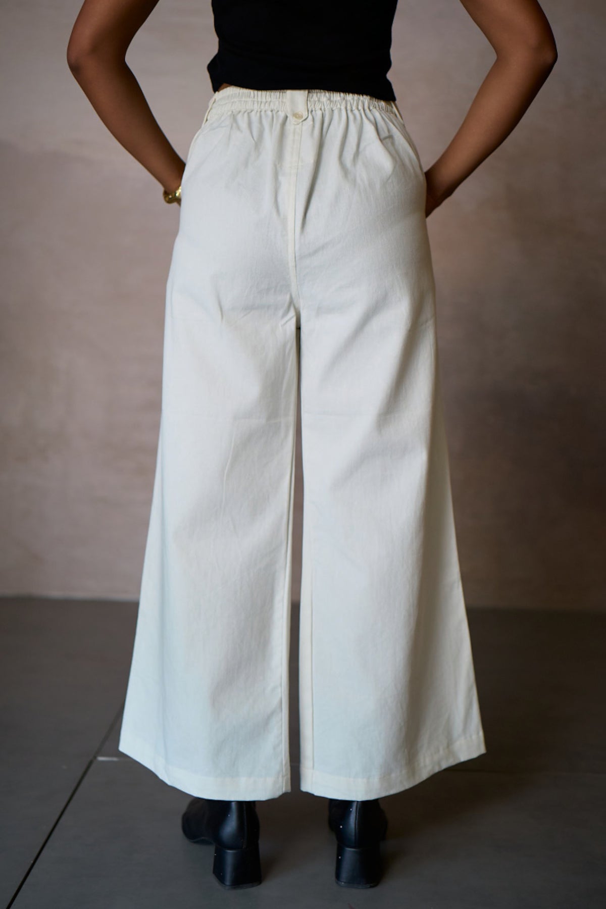ADREA DOODLE PANTS-COTTON TWILL