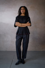 Load image into Gallery viewer, SABRINA PLEATED SET- BLACK
